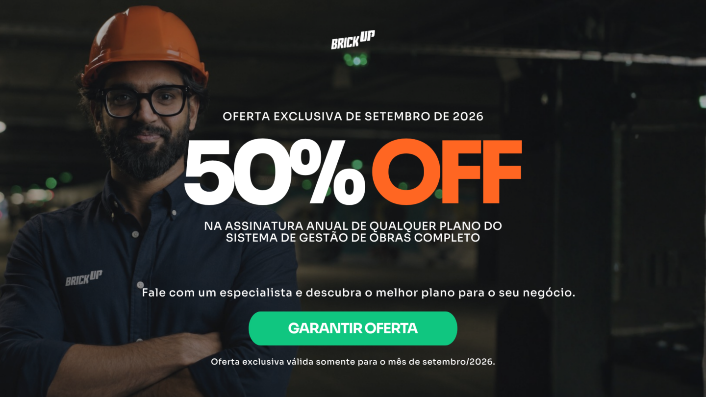 Oferta exclusiva Brickup - Setembro