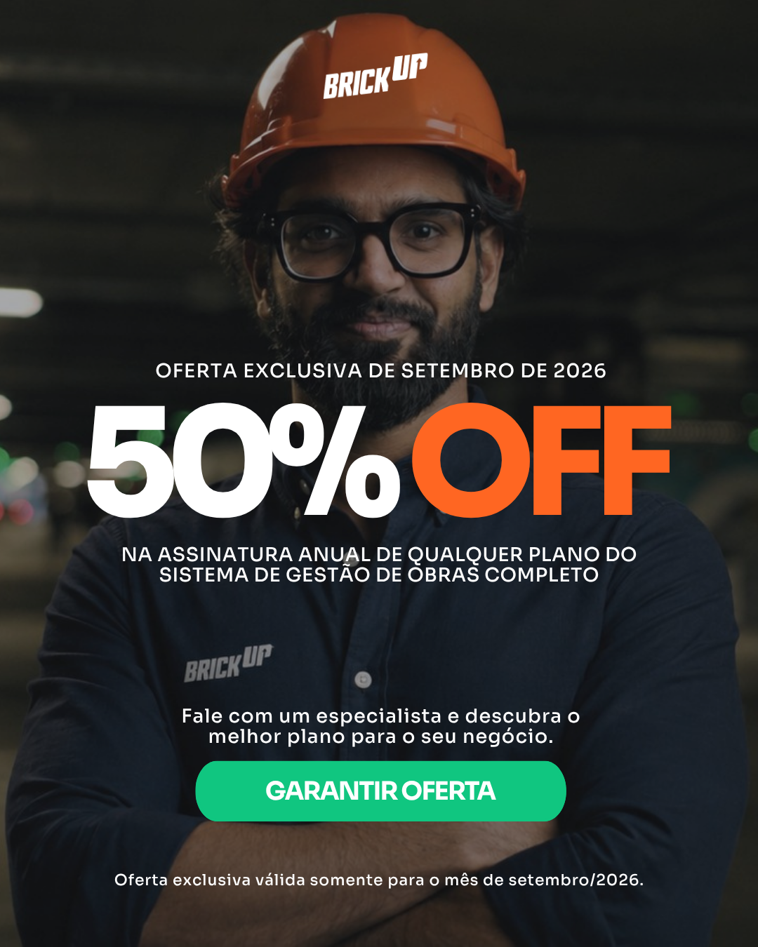 Oferta exclusiva Brickup - Setembro