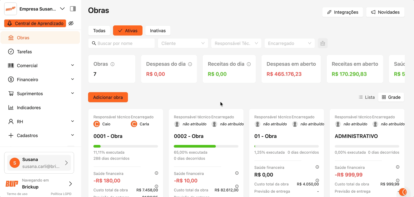 Conectando suas contas bancárias com o Open Finance da Brickup
