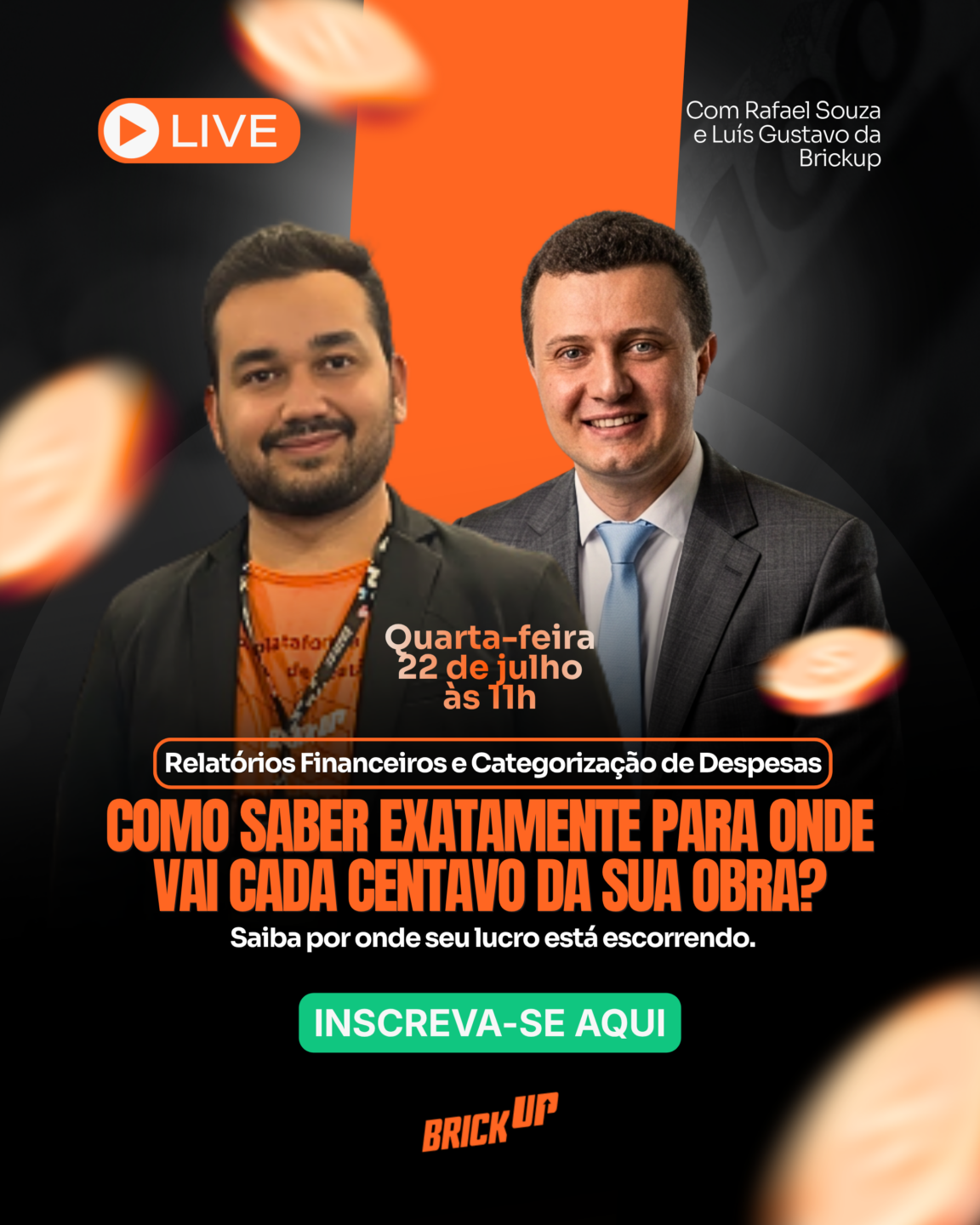 Live: Relatórios Financeiros e Categorização de Despesas
