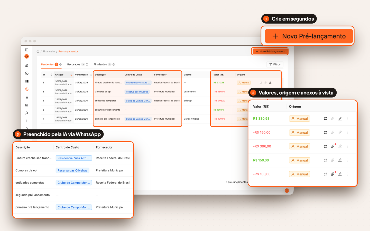 Assistente financeiro por IA - pre-lançamento
